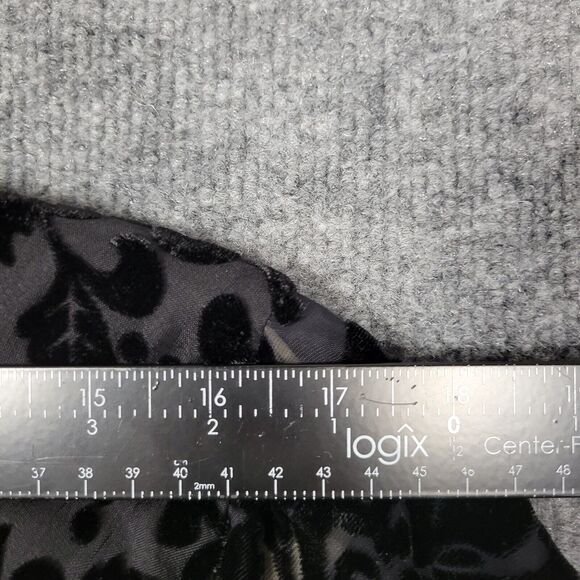 JM COLLECTION Black Burnout Velvet Babydoll Whimisigoth Long Maxi Dress SIZE 14 - Picture 10 of 13